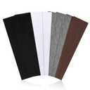 8 Pack Headbands for Women Non Slip - Stylish Sports Hair Bands for Women's Hair - Soft Cotton Cloth Stretchy Headbands for Women for Yoga, Outdoor Exercise Running (Black, White, Gray, Brown)