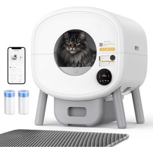 Self Cleaning Litter Box - 85L Automatic Cat Litter Box, Smart Self Cleaning Litter Box for Multiple Cats with APP Control, Arenero para Gatos Autolimpiable - NEO-C