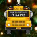 School Bus Ornaments for Christmas Tree - Unique Bus Driver Appreciation Gifts - Best for Men and Women, Brings Cheer to Bus Driver's Holiday Decor, Ideal Gifts for Men Pack of 3