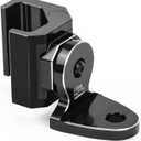 KEMIMOTO UTV Flag Whip Light Mount Adjustable Whip Mounting Bracket Compatible with Polaris Ranger General Can am Defender Commander 2021+ Maverick Trail Sport, Work for Pro fit Cage Only, Black