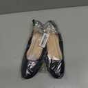 Shupua Flats for Women Round Toe Flat Shoes Dressy Black Ballet Flats Comfortable Womens Dress Shoes Ballerina Flats for Work, Size: 7