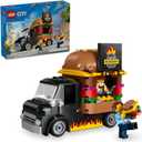 LEGO City Burger Truck Toy Building Set, Fun Gift for Kids Ages 5 Plus, Burger Van and Kitchen Playset, Vendor Minifigure and Accessories, Imaginative Pretend Play for Boys and Girls, 60404