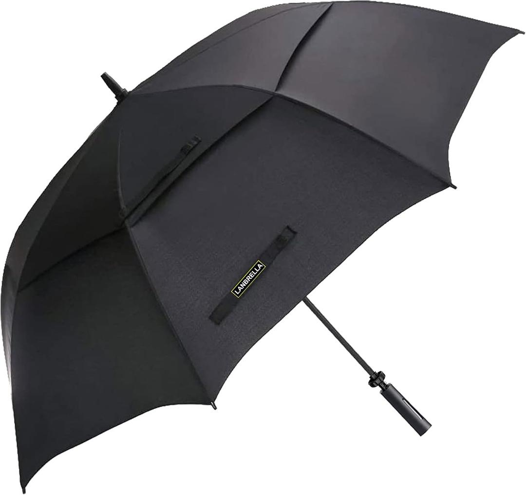 LANBRELLA Golf Umbrell 72/80 Inch Extra Large Oversize Windproof Stick Umbrella