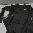 TELALEO Boys' Girls' Long Sleeve Compression Shirts Thermal Fleece Lined Kids Athletic Sports Tops Leggings Baselayer Set (Small)