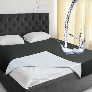Waterproof Bed Blanket Throw Size 55'' x 78'' Black Polyester, TPU Waterproof Film Mattress Protector Mat with Storage Bag for Bed Cover Waterproof Bed Blanket Throw Size 55'' x 78'' Black Polyester, TPU Waterproof Film Mattress Protector Mat with Storage Bag for Bed Cover