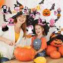 3 x 24pc Pink Halloween Party Hanging Swirls Decorations - Cute Ghost Pumpkin Ceiling Streamers for Themed Party