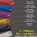 Grip Strength Trainer Set,50-300LB Hand Grip Strengthener,Hand Forearm strengthener 6 Pack, Workout equipment,Strength Training Exercisefor Hand Arm Forearm Wrist Finger (Red, blue, purple, yellow, black, white)