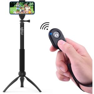 Wireless Camera Remote Shutter for Smartphones (2 Pack), Zttopo Wireless Phone Camera Remote Control Compatible with iPhone/Android Cell Phone - Wrist Strap Included