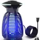 Bug Zapper Outdoor for Mosquito Flies - Waterproof Insect Killer Trap Lamp Electric 4200V Powerful Bug Zappers Indoor with LED Light for Patio Porch Garage Backyard & Home
