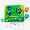 hand2mind Colors and Shapes Sensory Pad, Fine Motor Skills Toys for 3 Year Old, Sensory Toys for Sensory Play, Occupational Therapy Toys, Calming Toys for Kids, Shape Sorting Toy, Calm Down Corner