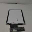 VIZ-PRO Magnetic Whiteboard/Dry Erase Board with Black Aluminium Frame, 18 X 12 Inches, Includes 1 Eraser & 2 Markers & 4 Magnets