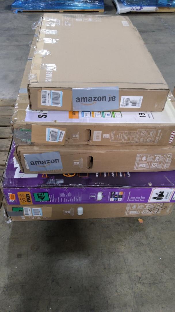 Pallet of Damaged Tvs 5 Total