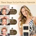 YANIBEST Heatless Hair Curler, Heatless Curls Overnight, No Heat Curling Rod,Hair Rollers to Sleep in, 4PCS Rods for Most Hair Types (Black)