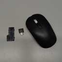 Cimetech Type C Wireless Mouse, USB C Mouse 2.4G Silent Cordless Portable Computer Mice for Laptop, Notebook, MacBook Pro Air, Windows, Linux - Ambidextrous Black, Slim- Type C 