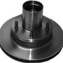Raybestos R-Line Replacement Front Disc Brake Rotor and Hub Assembly - For Select Year Ford Bronco, F-100 and F150 Models (66297R)