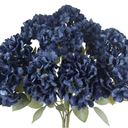 2 Pcs Hydrangea Artificial Flowers Blue Faux Hydrangeas Flower Outdoor Artificial Flowers Bouquets Silk Hydrangea Flowers Stems for Home Decor Party Floral Arrangements Wedding Centerpieces