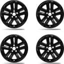 18 inch Gloss Black Wheel Skins for 2011-2017 Ford Explorer Fits Factory Alloy Wheels BB5Z-1007-A, 5 Split Spoke Snap on Hubcaps Wheel Covers 4 Pack