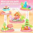 Magnetic Blocks 100PCS Magnetic Building Blocks for Kids, Candy Castle STEM Sensory Toys for Toddler,Christmas Birthday Gifts for Girls 4 5 6 7 8 Years Old