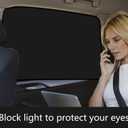 2 x Car Side Window Sun Shades, Window Sunshades Privacy Curtains, 100% Block Light for Breastfeeding, Taking a nap, Changing Clothes, Camping (Back Seat 2pcs)