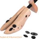 Pair of Premium Professional 4-way Shoe Trees, Shoe Stretcher for Men or Women
