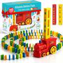 Domino Train | Domino Train for Kids | Dominos for Kids - Automatic Domino Laying Toy Set Mega Pack (300, 220,160 Blocks) with Colorful Dominos - Montessori STEM Toy