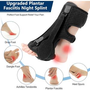 Plantar Fasciitis Night Splint (Black)