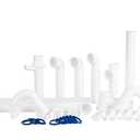 Kitchen Sink Drain Kit,1-1/2”,for Most Kitchen Sink Drain Repair Kit and Bathroom Sink Drain Kit, Kitchen Sink P Trap Drain Kit 1 1/2” for Sink Plumbing Kit, Completed Sink Pipe Replacement Kit