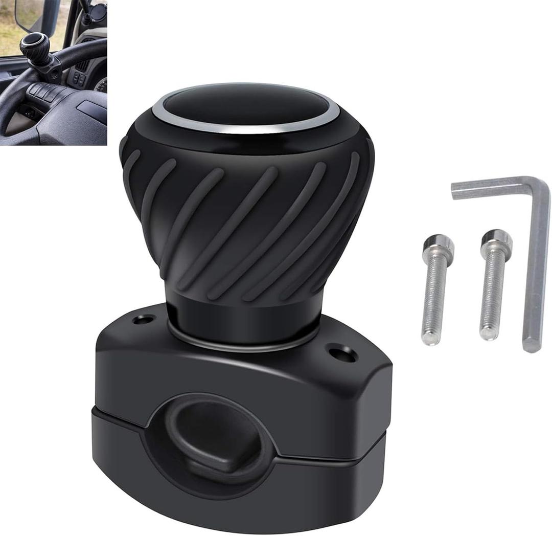 TY26583 Deluxe Tractor Steering Wheel Spinner knob for Compatible with John Deere Kubota Tractor, Fits All Steering Wheels up to 1-1/4" Thick
