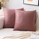 Velvet Cushion Covers Jam Decorative Throw Pillow Case 18x18 Inch 45x45 cm Pillow Covers for Livingroom Sofa Bedroom Pack of 2