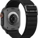 Sport Band Compatible with Apple Watch Ultra 3/2/1 Band 49mm 46mm 45mm 44mm 42mm 41mm 40mm 38mm Men Women, Stretchy Nylon Loop Strap with G-Hook for iWatch Series Ultra 11 10 SE 9 8 7 6 5 4 3