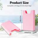 2 x Silicone Phone Holder for Bogg Bags, Attachment for Beach Bags, Phone Holder for Bogg & Similar Beach Bags, Compatible with Most Mobile Phones, Hot Pink
