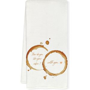 Coffee Gifts Kitchen Towels, Coffee Decorations for Cafe Bar, 16x24 Inch