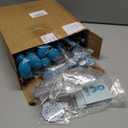 400 Pcs Teal Ribbons Sexual Assault Awareness Items Bulk Teal Ribbon Awareness Supplies Silicone Bracelets Lapel Pins Button Rugby Pins Tattoo Stickers Cutouts for Charity Fundraise Party Favor