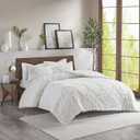 Madison Park Tufted Chenille 100% Cotton Duvet Modern Luxe All Season Comforter Cover Bed Set with Matching Shams, King/California King(104"x92"), Ogee Off White 3 Piece ( Madison Park Tufted Chenille 100% Cotton Duvet Modern Luxe All Season Comforter Cover Bed Set with Matching Shams, King/California King(104"x92"), Ogee Off White 3 Piece)