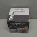 Vingud Electric Lunch Box for Adults, 1.2L/41oz, 100W Fast Heated Lunch Box, 12V/24V/110V Portable Food Heater for Car/Office Work with 304 Stainless Steel Container, White Gray