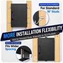Electronic Wall Safe Between 16" & 24" Studs with Shelves & Hooks