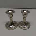 Rely+ Silver Candle Holder Set of 2 - Decorative Taper Candle Stick Candle Holder Candlestick Holders for Taper Candles Home Decor Modern Easter Candle Holders for Dinner, Party 