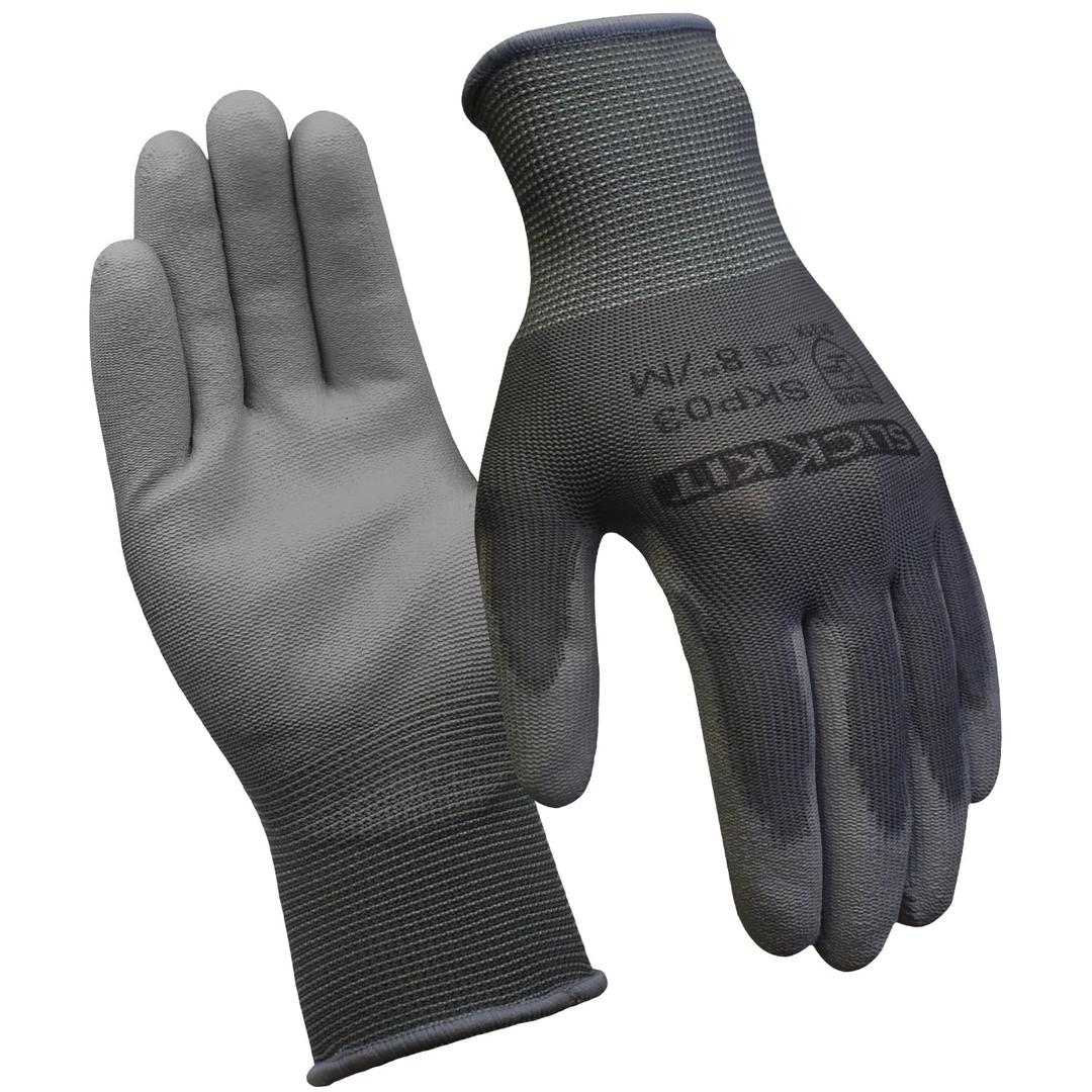 12 Pairs Work Gloves PU Coated for General Duty Work Gray X-Large | Palm Coated, Breathable, Lightweight, 
Size	Extra Large/10