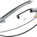 JC Whitney Window Regulator Compatible with 2002-2006 Jeep Liberty for Models with One-Touch Switch Rear, Driver Side JJ491708