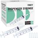 100 Pack 20ml Syringes with Cap for Liquid, 20cc syringe Whole Pack Bulk Sterile Sealed, No Needle