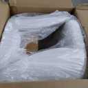 Wooden Dining Chairs Set of 4, Fabric Upholstered Modern Dining Room Chairs with Thick Seat Cushion & Cozy Backrest Dining Room Chairs with Wood Legs for Kitchen/Living Room/Restaurant, White