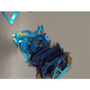 Acrylic Mirror Home Sign Letters 3D Wall Sticker Wall Art Decals Decor Self Adhesive Removable Eco-Friendly for Home Kitchen Bedroom Living Room Bathroom Decoration Blue