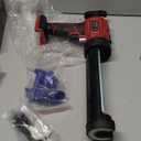 Cordless Caulking Gun for Milwaukee 18V Max Battery, 10 Oz/300ml Electric Silicone Gun,with LED Light,4 Adjustable Speed for Filling, Sealing, Repair(NO BATTERY)