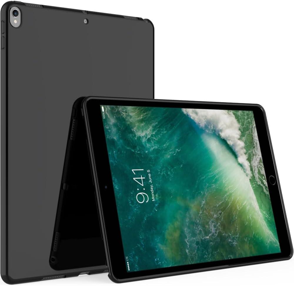BREPRIO Case for iPad Pro 10.5-Inch and iPad Air 3 (10.5-Inch 2019, 3rd Generation), [Lightweight + Protective] Shockproof Soft Ultra Slim Cover, Black