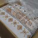 zesthome 10x14 Area Rugs, Stain Resistant Washable Rug, Ultra-Thin Rugs for Living Room, Bedroom, Non-Slip Backing Home Decor Large Area Rug (Orange, 10'x14')