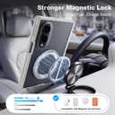WSKEN Magnetic Case for Samsung Galaxy Z Fold 8-360° Ring Stand Matte White