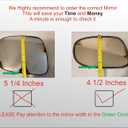 EAP Driver Side Mirror Glass Compatible With Lexus IS 2009-2014, HS 2009-2012, ES 2007-2012 (Excluding Ultra-Luxury Package), Heated, 8796153410 8796133740 8796175060 8796153400