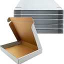 13x11x2 Inches Shipping Boxes Set of 25,White Corrugated Mailing Cardboard Box Literature Mailer for Packing Small Business Moving Storage, E-Commerce Packaging Mailing Boxes Gift Boxes for Presents