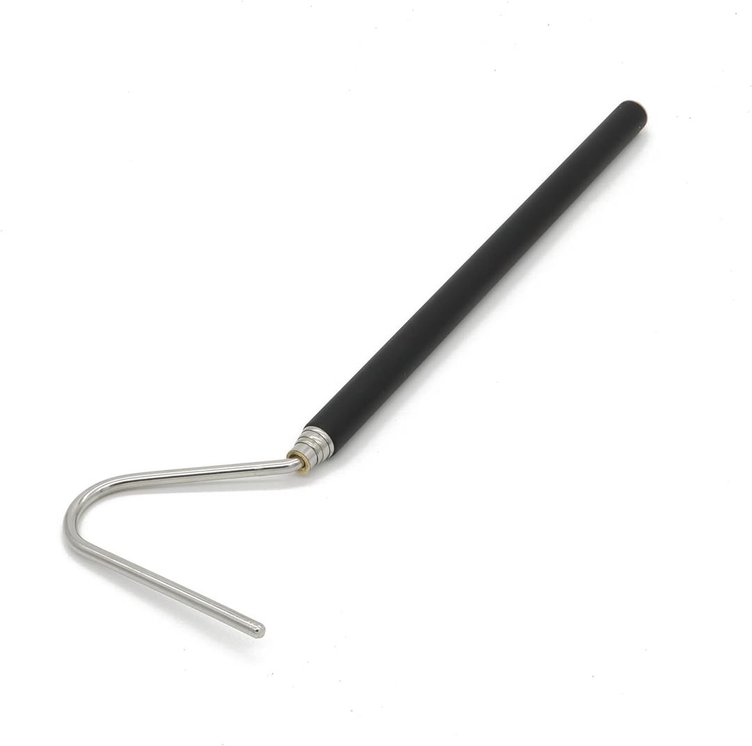 JIHAQUA Stainless Steel Extensible Snake Hook 39 inch, Retractable Reptile Hook, Pick-up Handling Tool (39 inch)