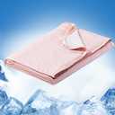 Marchpower Arc-Chill Cooling Blanket for Hot Sleepers Queen Size, Double-Sided Design Japanese Cooling Fiber Absorbs Body Heat, Lightweight Soft Cold Blanket for Summer Sleeping Bed (Queen 79" X 86", Pink)